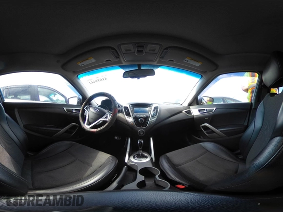 2013 Hyundai Veloster w/Black Int with VIN KMHTC6ADXDU170420, listed as a IAAI auction lot 41655443 with 157,800 mi miles and . Bid and sale history available at DreamBid. Image 18.