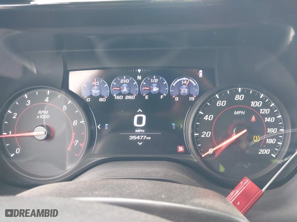 2019 Chevrolet Camaro 1SS with VIN 1G1FE1R73K0141237, listed as a IAAI auction lot 41550025 with 35,477 mi miles. Bid and sale history available at carsss.com. Image 7.