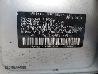 2015 Subaru WRX Premium with VIN JF1VA1D62F8818238, listed as a Copart auction lot 42451065 with 127,220 mi miles and Salvage Title. Bid and sale history available at carsss.com. Image 12.