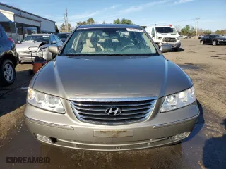 2009 Hyundai Azera GLS with VIN KMHFC46D69A372965, listed as a Copart auction lot 79397374 with 106,207 mi miles and Salvage Title. Bid and sale history available at carsss.com. Image 5.
