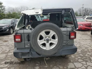 2020 Jeep Wrangler Willys with VIN 1C4GJXAG6LW273669, listed as a Copart auction lot 81670144 with 64,934 mi miles and Salvage title. Bid and sale history available at DreamBid. Image 6.