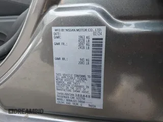 2024 Nissan Altima 2.5 S with VIN 1N4BL4BV5RN388848, listed as a IAAI auction lot 41821662 with 8,890 mi miles. Bid and sale history available at carsss.com. Image 9.