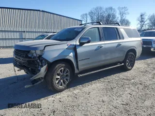 2024 Chevrolet Suburban Z71 z VIN 1GNSKDKD1RR161547, wystawiony jako Copart lot #41565545 z przebiegiem 12 607 mil mil oraz Szkoda całkowita • Salvage title. Historia ofert i sprzedaży dostępna na DreamBid. Obrazek 1.