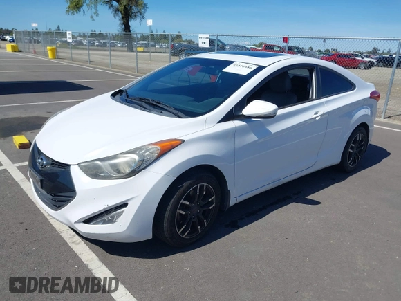 2013 Hyundai Elantra Coupe SE with VIN KMHDH6AE9DU022676, listed as a IAAI auction lot 41816486 with 158,326 mi miles. Bid and sale history available at carsss.com. Image 17.