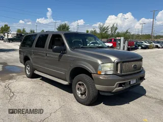 2003 Ford Excursion Limited with VIN 1FMNU43SX3EC07710, listed as a Copart auction lot 72577214 with 267,523 mi miles and Clean Title. Bid and sale history available at DreamBid. Image 1.