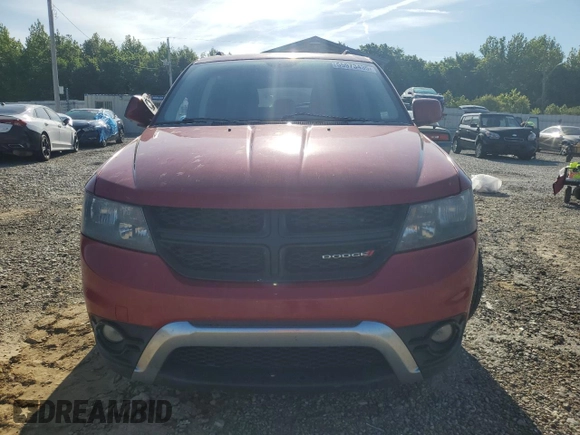 2017 Dodge Journey Crossroad Plus with VIN 3C4PDCGB7HT545025, listed as a Copart auction lot 55973435 with 133,766 mi miles and Salvage title. Bid and sale history available at DreamBid. Image 5.