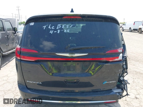 2023 Chrysler Pacifica Hybrid Touring L with VIN 2C4RC1L75PR592251, listed as a IAAI auction lot 42037873 with 44,428 mi miles and . Bid and sale history available at DreamBid. Image 16.