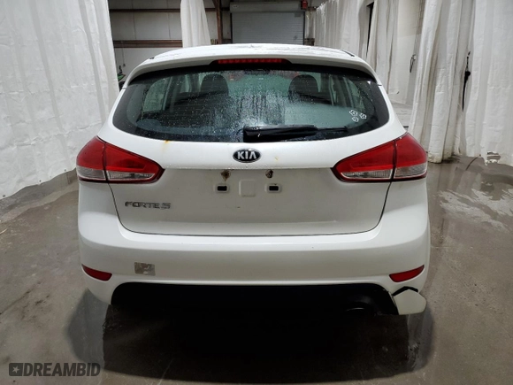 2016 Kia Forte 5-Door LX with VIN KNAFK5A8XG5525566, listed as a Copart auction lot 53115565 with 39,446 mi miles and Salvage Title. Bid and sale history available at carsss.com. Image 6.