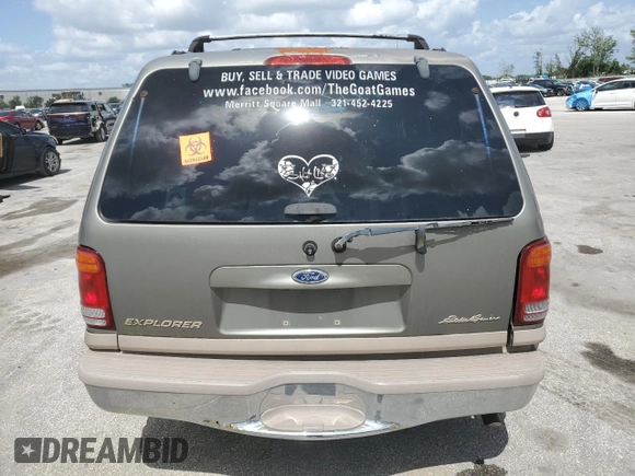 2000 Ford Explorer Eddie Bauer with VIN 1FMZU64E8YZB16294, listed as a Copart auction lot 52494655 with 196,168 mi miles and Salvage title. Bid and sale history available at DreamBid. Image 6.