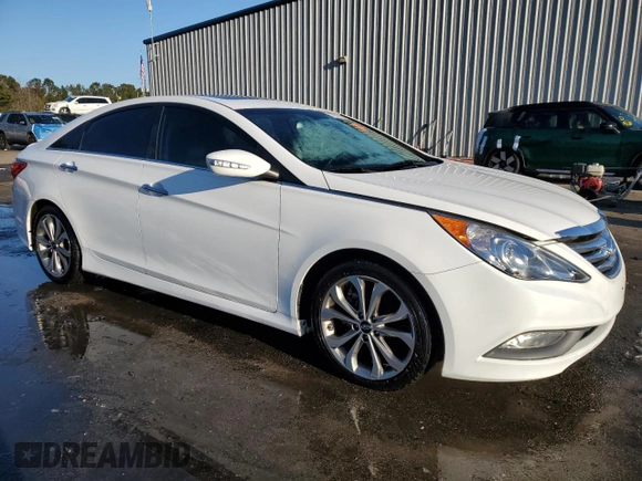 2014 Hyundai Sonata SE with VIN 5NPEC4AC4EH845487, listed as a Copart auction lot 41871765 with Not Provided miles and Salvage Title. Bid and sale history available at DreamBid. Image 4.