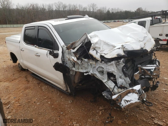 2019 Chevrolet Silverado 1500 LTZ with VIN 3GCUYGED6KG139837, listed as a Copart auction lot 84637324 with 0 mi miles and Salvage Title. Bid and sale history available at carsss.com. Image 4.