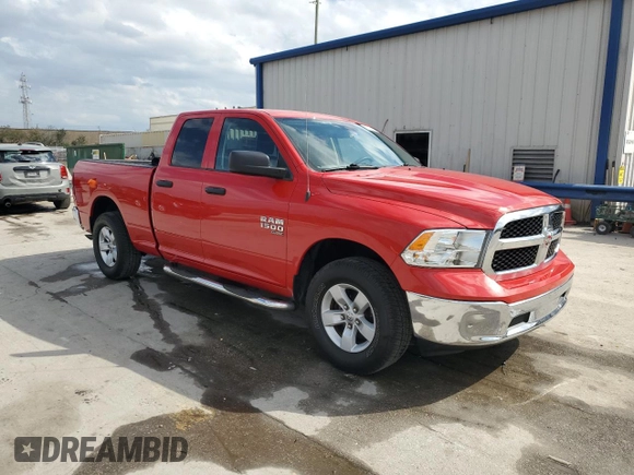 2019 Ram 1500 Tradesman with VIN 1C6RR6FG7KS552758, listed as a Copart auction lot 45715415 with 99,323 mi miles and Salvage title. Bid and sale history available at DreamBid. Image 4.