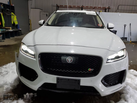 2019 Jaguar F-Pace S with VIN SADCM2FV4KA369008, listed as a Copart auction lot 43822355 with 45,408 mi miles and Salvage Title. Bid and sale history available at DreamBid. Image 5.