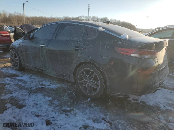 2019 Kia Optima SX with VIN 5XXGW4L20KG314217, listed as a Copart auction lot 46208225 with 106,473 mi miles and Salvage Title. Bid and sale history available at carsss.com. Image 2.