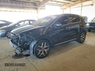 2017 Kia Sportage SX Turbo with VIN KNDPR3A66H7054186, listed as a Copart auction lot 50293115 with 128,976 mi miles and Salvage title. Bid and sale history available at DreamBid. Image 1.