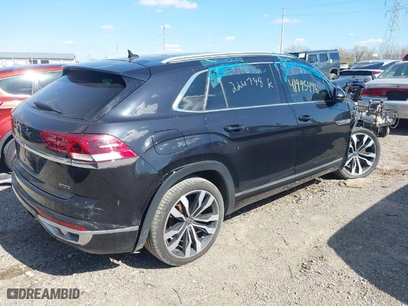 2020 Volkswagen Atlas Cross Sport 3.6L V6 SEL Premium R-Line with VIN 1V2TE2CA1LC224748, listed as a IAAI auction lot 41995496 with 49,401 mi miles. Bid and sale history available at carsss.com. Image 4.