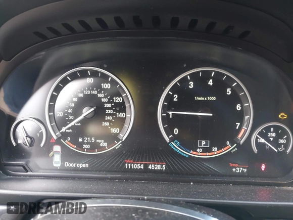 2015 BMW 5 Series 528i xDrive with VIN WBA5A7C5XFD624325, listed as a IAAI auction lot 41528322 with 111,054 mi miles and . Bid and sale history available at carsss.com. Image 7.