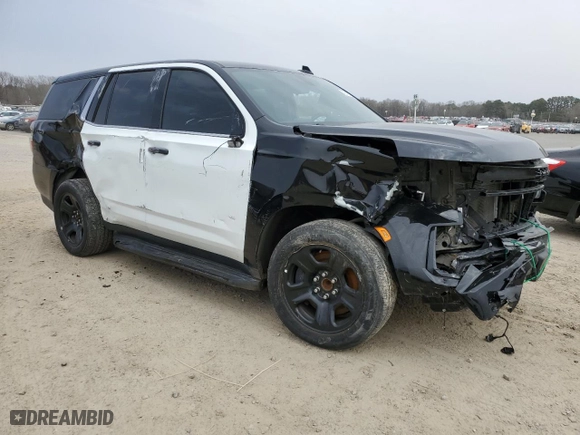 2021 Chevrolet Tahoe Commercial with VIN 1GNSCLED8MR431904, listed as a Copart auction lot 48432955 with 61,258 mi miles and Salvage Title. Bid and sale history available at carsss.com. Image 4.