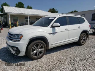 2018 Volkswagen Atlas SE z VIN 1V2PR2CA1JC570706, wystawiony jako Copart lot #68623484 z przebiegiem 136 747 mil mil oraz Szkoda całkowita • Salvage title. Historia ofert i sprzedaży dostępna na DreamBid. Obrazek 1.
