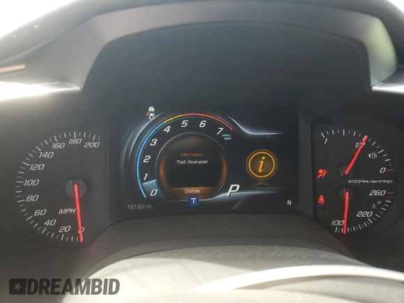 2015 Chevrolet Corvette Z51 2LT with VIN 1G1YK2D74F5100462, listed as a Copart auction lot 69493574 with 18,169 mi miles and Salvage Title. Bid and sale history available at carsss.com. Image 9.