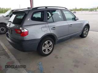 2005 BMW X3 3.0i with VIN WBXPA93495WD18319, listed as a IAAI auction lot 41906633 with 185,090 mi miles. Bid and sale history available at carsss.com. Image 4.