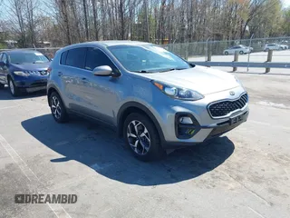 2020 Kia Sportage LX with VIN KNDPMCAC1L7839423, listed as a IAAI auction lot 41897838 with 50,818 mi miles. Bid and sale history available at carsss.com. Image 1.