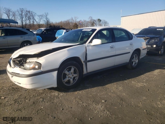2003 Chevrolet Impala with VIN 2G1WF52E339108503, listed as a Copart auction lot 88634075 with 114,266 mi miles and Salvage Title. Bid and sale history available at carsss.com. Image 1.