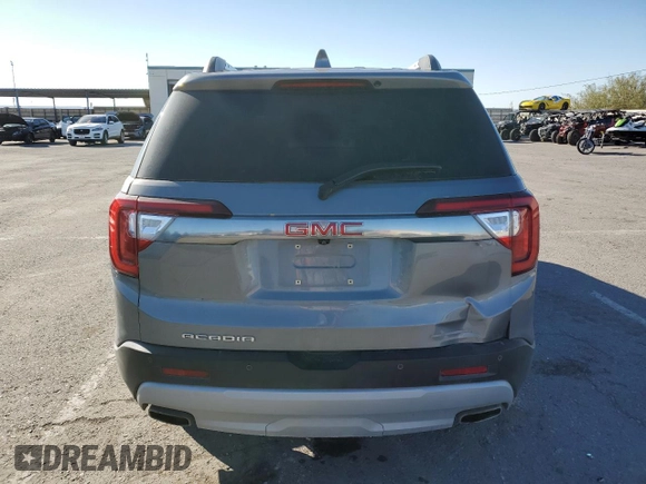 2021 GMC Acadia SLT with VIN 1GKKNML4XMZ169965, listed as a Copart auction lot 81343384 with 38,417 mi miles and Salvage Title. Bid and sale history available at DreamBid. Image 6.