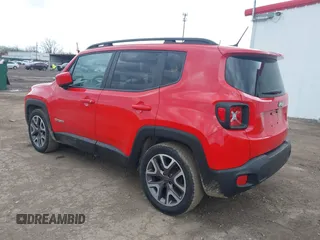 2015 Jeep Renegade Latitude with VIN ZACCJABT0FPB96600, listed as a IAAI auction lot 41895478 with 161,168 mi miles. Bid and sale history available at carsss.com. Image 3.