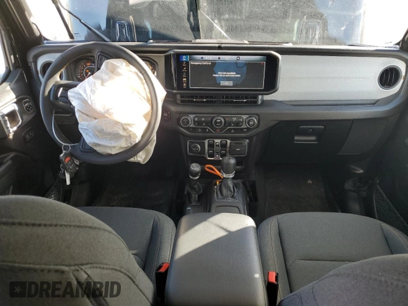 2024 Jeep Wrangler Sport S with VIN 1C4PJXDG0RW260789, listed as a Copart auction lot 49603305 with 4,125 mi miles and Salvage Title. Bid and sale history available at DreamBid. Image 8.