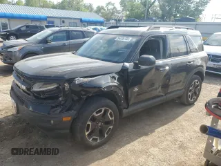 2021 Ford Bronco Sport Outer Banks with VIN 3FMCR9C66MRA59546, listed as a Copart auction lot 54226735 with 81,369 mi miles and Salvage title. Bid and sale history available at DreamBid. Image 1.