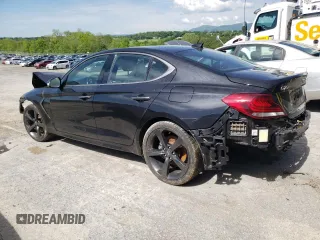 2019 Genesis G70 Advanced z VIN KMTG44LA2KU030841, wystawiony jako Copart lot #55983655 z przebiegiem 64 055 mil mil oraz Szkoda całkowita • Salvage title. Historia ofert i sprzedaży dostępna na DreamBid. Obrazek 2.