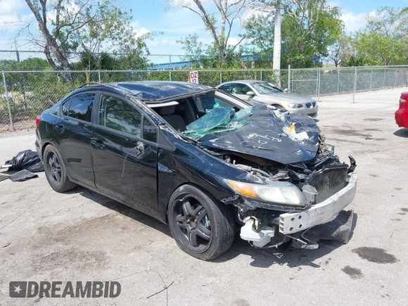 2012 Honda Civic LX z VIN 2HGFB2F56CH562876, wystawiony jako IAAI lot #42199782 z przebiegiem 205 297 mil mil oraz . Historia ofert i sprzedaży dostępna na DreamBid. Obrazek 1.
