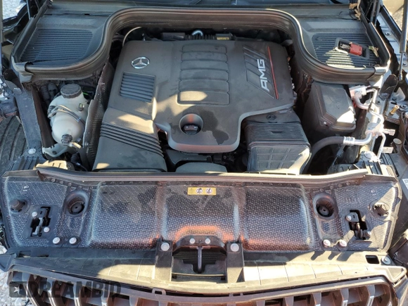 2024 Mercedes-Benz GLE 53 AMG with VIN 4JGFB6BB9RB159263, listed as a Copart auction lot 80244334 with 7,593 mi miles and Salvage title. Bid and sale history available at DreamBid. Image 12.