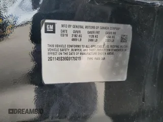 2016 Chevrolet Impala LTZ z VIN 2G1145S36G9179215, wystawiony jako Copart lot #48737165 z przebiegiem 89 873 mil mil oraz Szkoda całkowita • Salvage title. Historia ofert i sprzedaży dostępna na DreamBid. Obrazek 12.