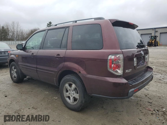 2007 Honda Pilot EX with VIN 2HKYF18467H511076, listed as a Copart auction lot 48763445 with 127,047 mi miles and Clean Title. Bid and sale history available at DreamBid. Image 2.