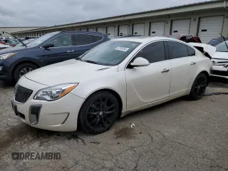 2014 Buick Regal GS with VIN 2G4GT5GX7E9297024, listed as a Copart auction lot 57291254 with 127,417 mi miles and Salvage Title. Bid and sale history available at carsss.com. Image 1.