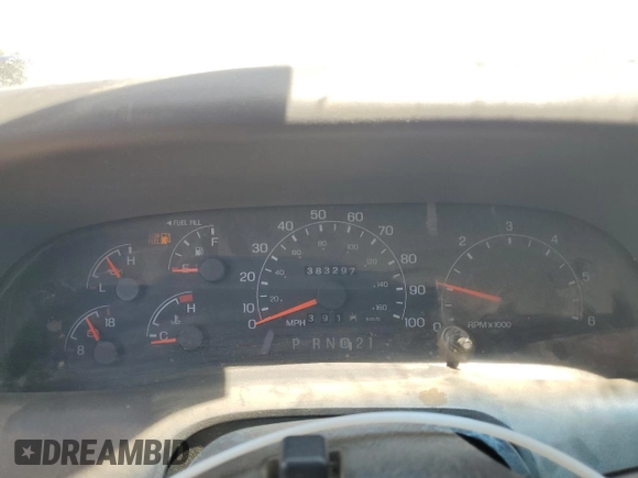 1999 Ford F-250 XL with VIN 1FTNX20L8XEB01923, listed as a Copart auction lot 65404495 with 383,297 mi miles and Salvage title. Bid and sale history available at DreamBid. Image 9.