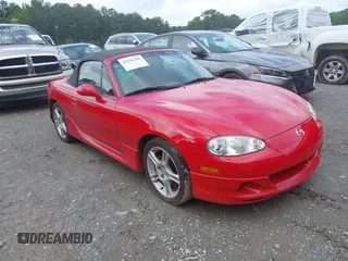 2004 Mazda MX-5 Miata LS with VIN JM1NB353440401450, listed as a IAAI auction lot 42542318 with 106,950 mi miles and . Bid and sale history available at DreamBid. Image 1.