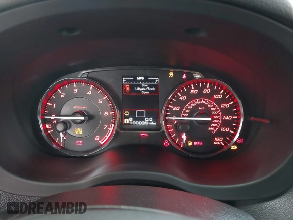 2015 Subaru WRX with VIN JF1VA1A60F9833285, listed as a IAAI auction lot 42127612 with 100,035 mi miles and . Bid and sale history available at DreamBid. Image 7.