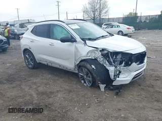 2021 Buick Encore GX Essence with VIN KL4MMGSLXMB182638, listed as a IAAI auction lot 42041256 with Not provided miles and . Bid and sale history available at DreamBid. Image 1.