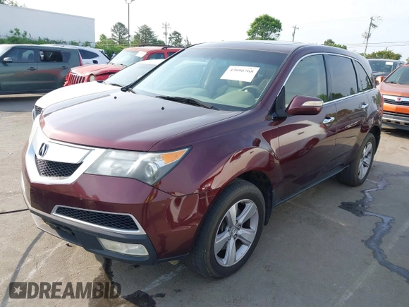 2013 Acura MDX Tech Pkg with VIN 2HNYD2H39DH513891, listed as a IAAI auction lot 42096768 with 272,671 mi miles. Bid and sale history available at carsss.com. Image 17.