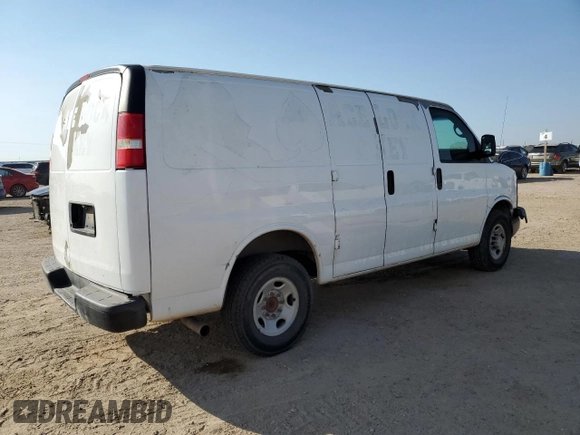 2008 Chevrolet Express Cargo Van with VIN 1GCGG25C981153233, listed as a Copart auction lot 75622054 with 242,920 mi miles and Salvage Title. Bid and sale history available at carsss.com. Image 3.