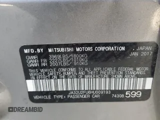 2017 Mitsubishi Lancer ES with VIN JA32U2FU6HU009193, listed as a Copart auction lot 74150094 with 52,872 mi miles and Salvage Title. Bid and sale history available at DreamBid. Image 15.