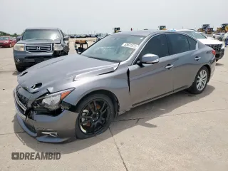 2014 Infiniti Q50 z VIN JN1BV7AP5EM678552, wystawiony jako Copart lot #53631875 z przebiegiem 33 391 mil mil oraz Czysty tytuł • Clean title. Historia ofert i sprzedaży dostępna na DreamBid. Obrazek 1.