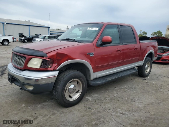 2001 Ford F-150 SuperCrew XLT with VIN 1FTRW08L81KA41003, listed as a Copart auction lot 72388534 with 319,211 mi miles and Salvage Title. Bid and sale history available at carsss.com. Image 1.