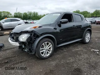 2015 Nissan Juke S with VIN JN8AF5MR7FT507286, listed as a Copart auction lot 56920545 with 98,659 mi miles and Salvage title. Bid and sale history available at DreamBid. Image 1.