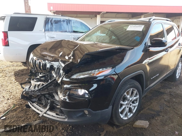 2017 Jeep Cherokee Latitude with VIN 1C4PJLCB1HW641872, listed as a IAAI auction lot 41404099 with 64,782 mi miles and . Bid and sale history available at carsss.com. Image 6.