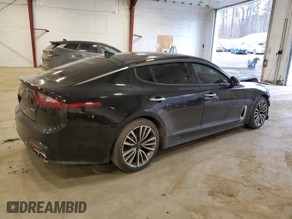 2018 Kia Stinger Premium with VIN KNAE25LA0J6024179, listed as a Copart auction lot 45175454 with 53,461 mi miles and Non Repairable. Bid and sale history available at DreamBid. Image 3.