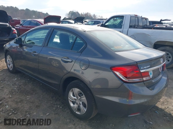 2013 Honda Civic LX with VIN 2HGFB2F51DH506930, listed as a IAAI auction lot 40902863 with 110,339 mi miles and . Bid and sale history available at DreamBid. Image 3.